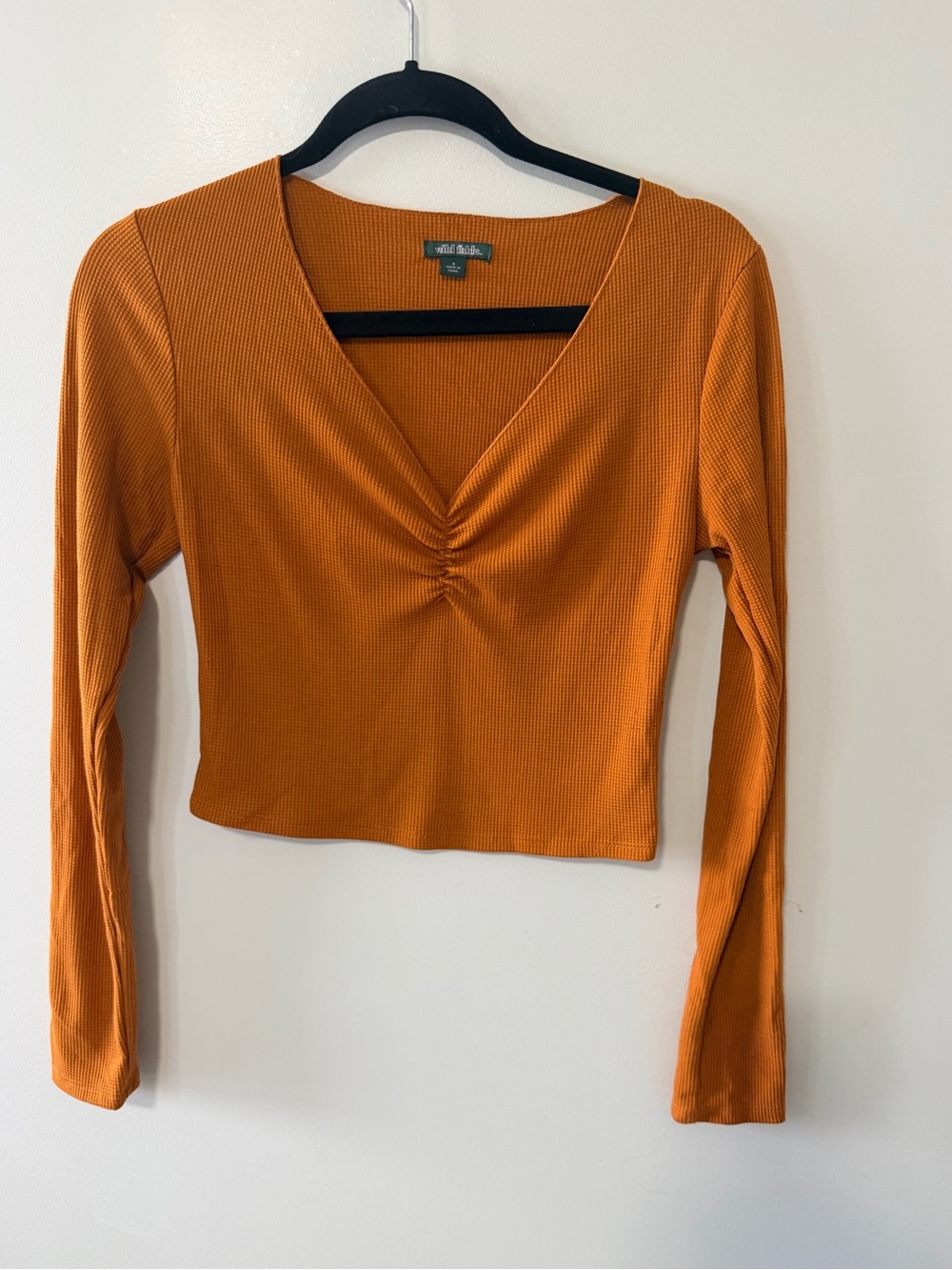 Burnt Orange crop top Small